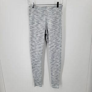 Oalka Yoga Leggings Women's Small Gray Space Dye Compression Yoga Stretch Pants